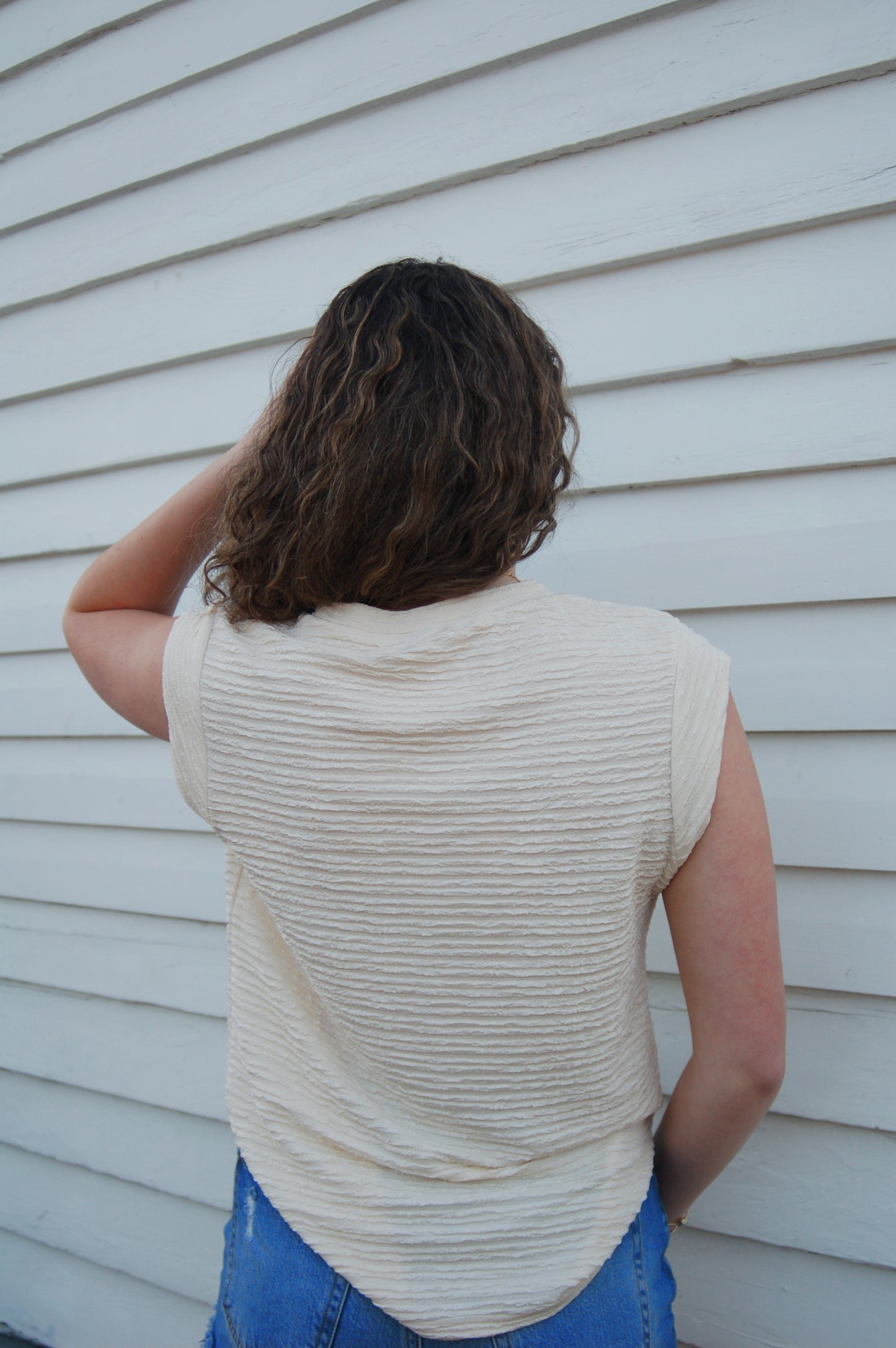 Beige Babe Textured Top